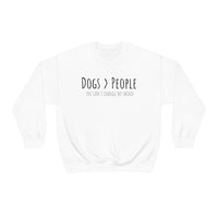 Dogs>People Crewneck Sweatshirt