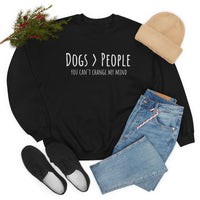 Dogs>People Crewneck Sweatshirt