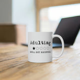 Adulting 1 Star Rating Mug