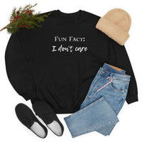 Fun Fact: I Don't Care Crewneck Sweatshirt